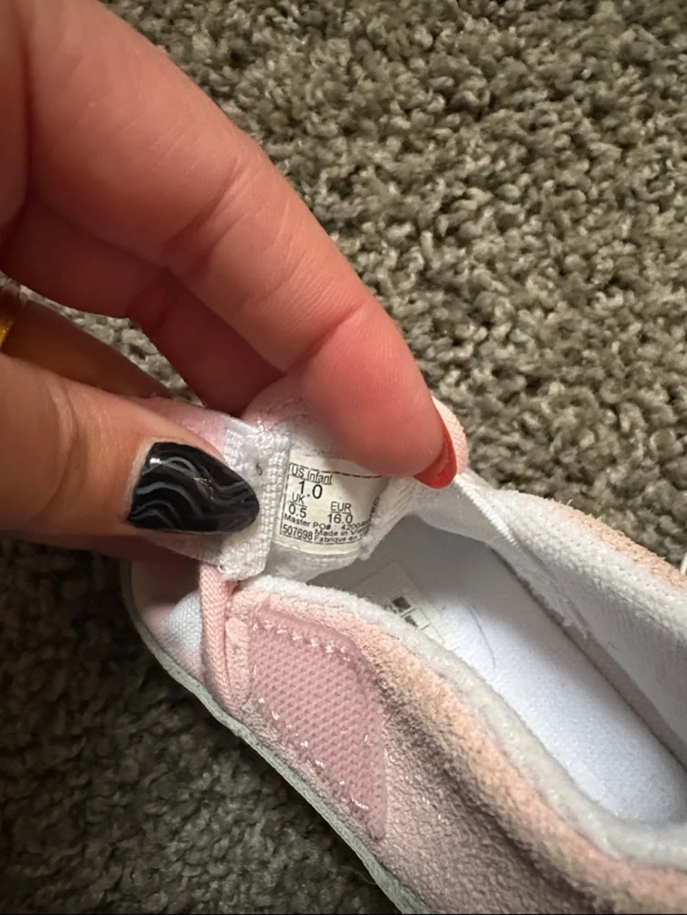 Vans Pink & White Checkerboard Slip-On Baby Walker Shoes
